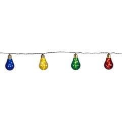 LED virtene ar daudzkrāsainu caurspīdīga stikla pārsegu cena un informācija | Ziemassvētku lampiņas, LED virtenes | 220.lv