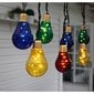 LED virtene ar daudzkrāsainu caurspīdīga stikla pārsegu цена и информация | Ziemassvētku lampiņas, LED virtenes | 220.lv