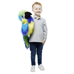 Papagailis Blue&Gold Macaw, liels putns, rokas lelle, The Puppet Company, PC003105 цена и информация | Мягкие игрушки | 220.lv