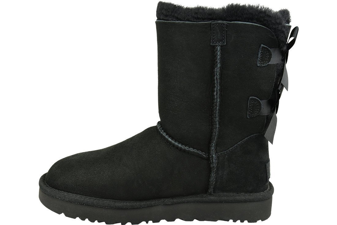 Ziemas zābaki UGG Bailey Bow II (1016225-BLK), melni cena un informācija | Sieviešu zābaki, puszābaki | 220.lv