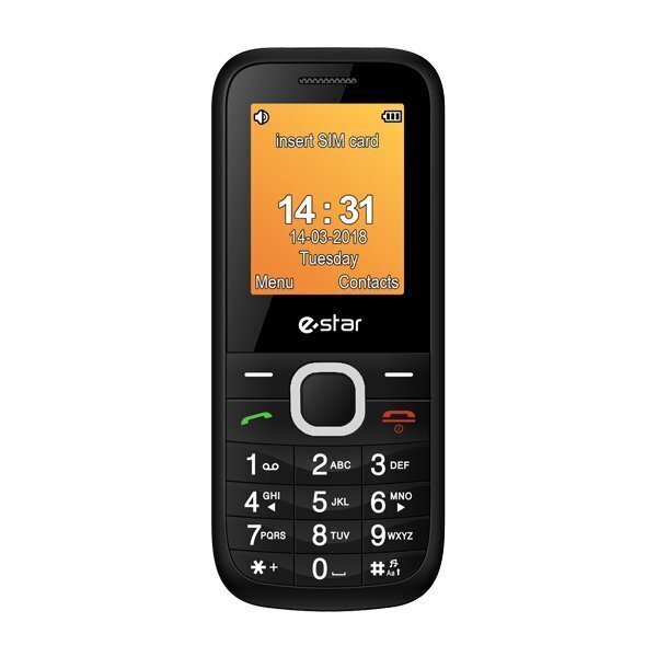 eStar X18, 0.5 GB, Dual SIM Black цена и информация | Mobilie telefoni | 220.lv