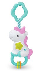 Piekarināms grabulis ar skaņām un gaismām Vienradzis/Unicorn Clementoni цена и информация | Игрушки для малышей | 220.lv