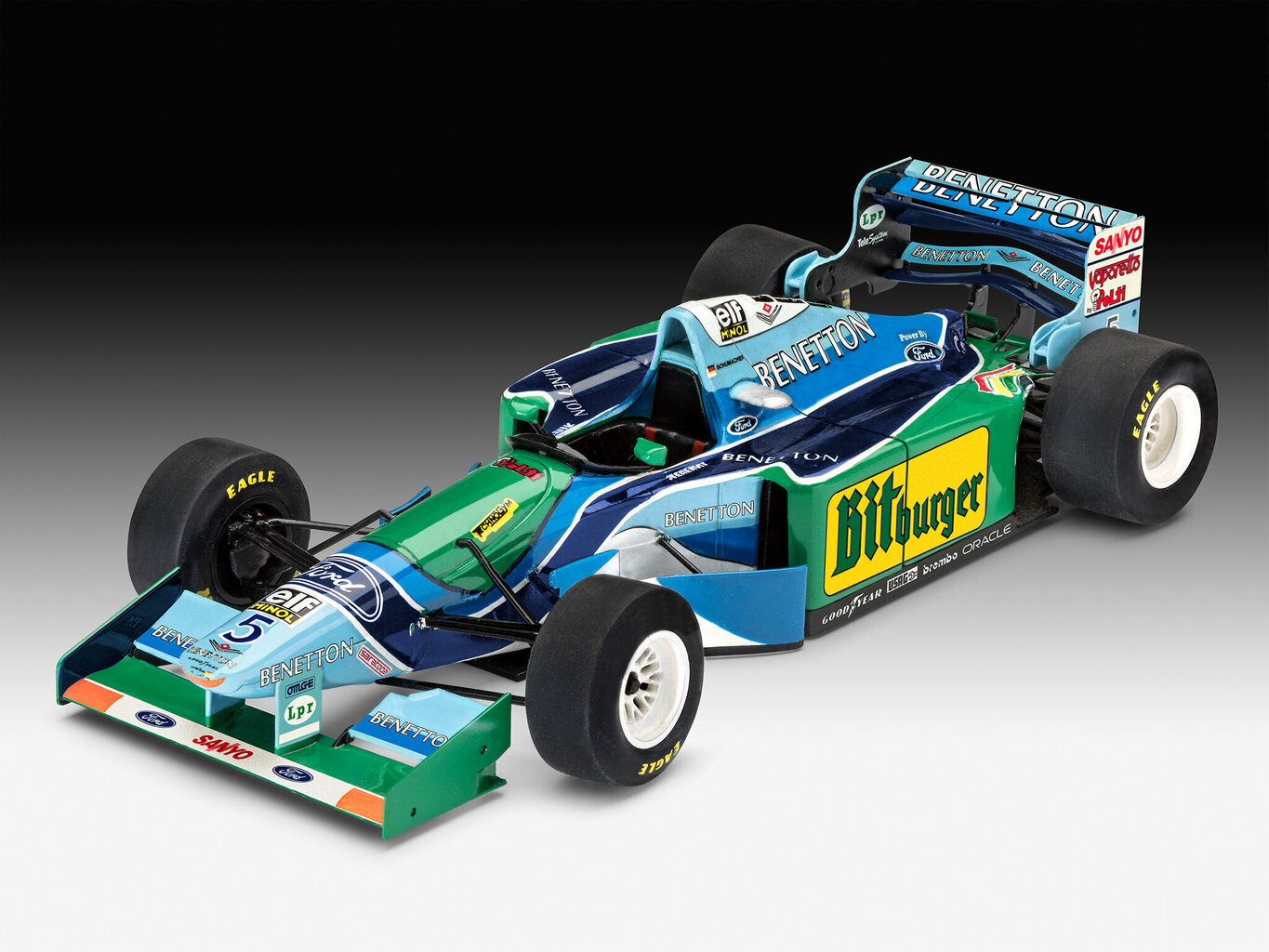 Līmējams konstruktors Automodelis ar krāsu Revell 25th anniversary Benetton Ford 194, 05689 cena un informācija | Konstruktori | 220.lv