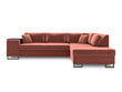 Stūra dīvāns Cosmopolitan Design York, rozā cena un informācija | Stūra dīvāni | 220.lv