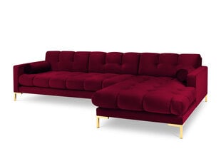 Stūra dīvāns Cosmopolitan Design Bali, sarkans/zelta kaina ir informacija | Stūra dīvāni | 220.lv