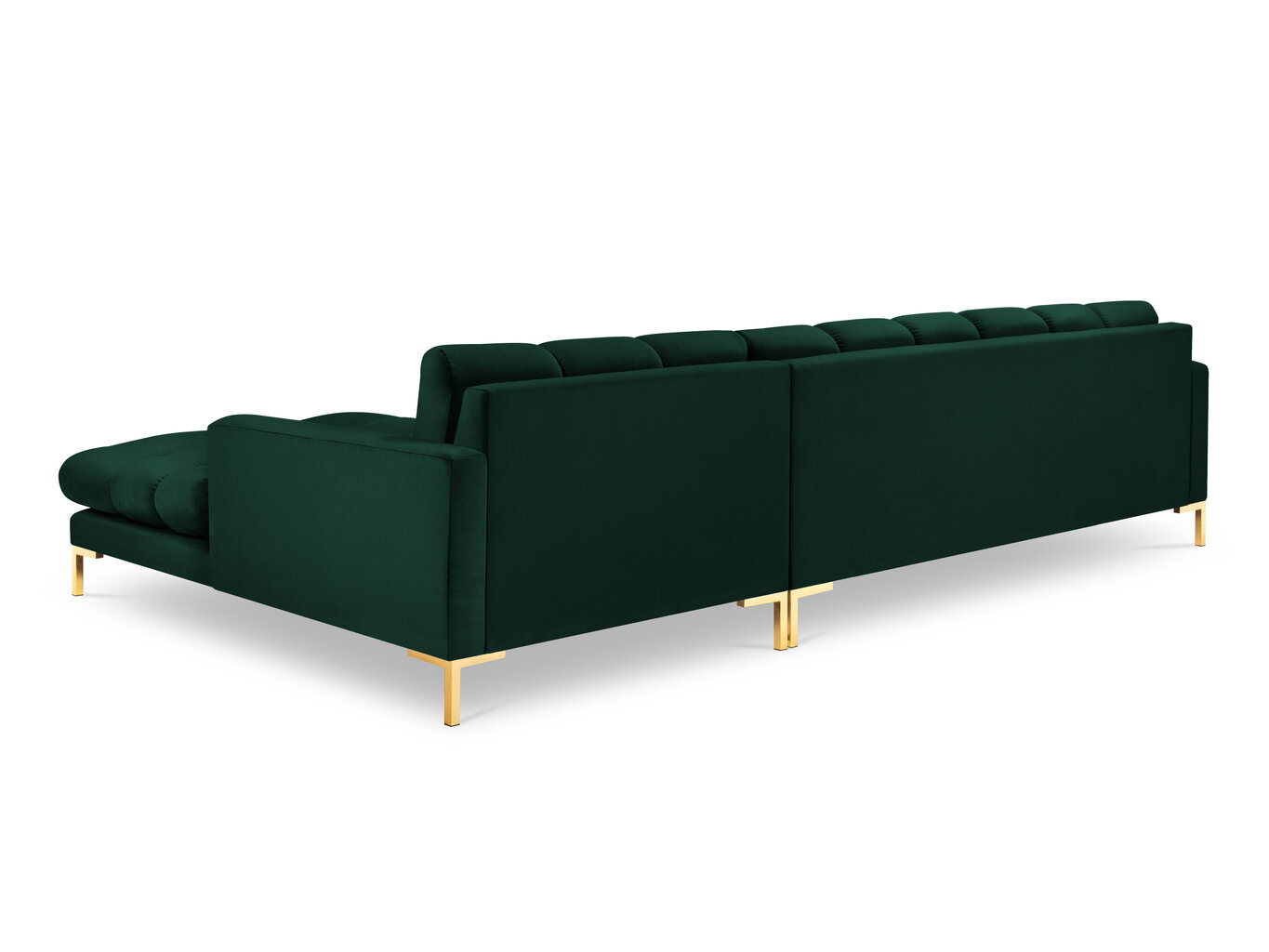 Stūra dīvāns Cosmopolitan Design Bali, zaļš/zeltains цена и информация | Stūra dīvāni | 220.lv