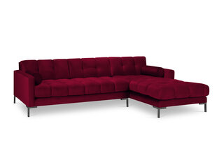 Stūra dīvāns Cosmopolitan Design Bali, sarkans/melns cena un informācija | Stūra dīvāni | 220.lv