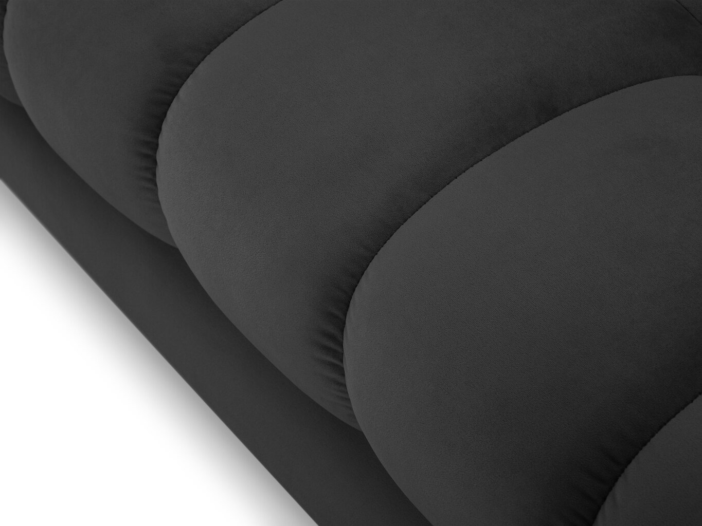 Stūra dīvāns Cosmopolitan Design Bali, tumši pelēks/melns cena un informācija | Stūra dīvāni | 220.lv