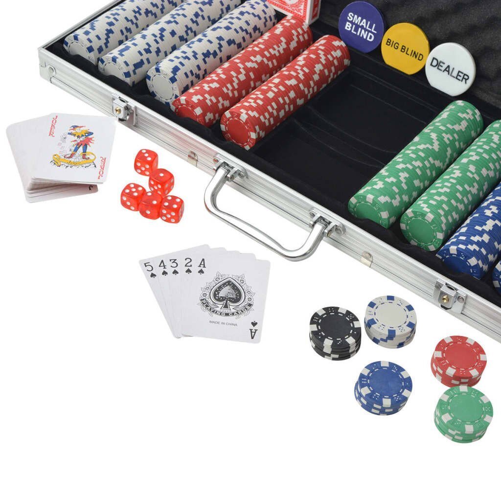Pokera komplekts koferī, 500 žetoni цена и информация | Azartspēles, pokers | 220.lv