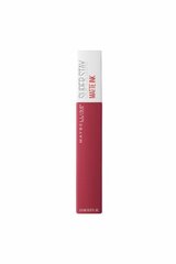 Matēta lūpu krāsa Maybelline Super Stay Matte Ink, 80 Ruler, 5 ml cena un informācija | Lūpu krāsas, balzāmi, spīdumi, vazelīns | 220.lv