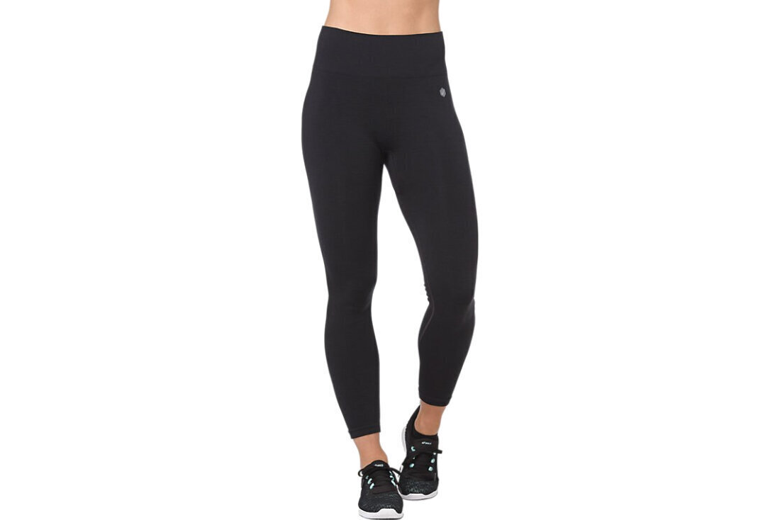 Legingi sievietēm Asics Seamless Cropped Tight 2032A387-001, melni cena un informācija | Sporta apģērbs sievietēm | 220.lv