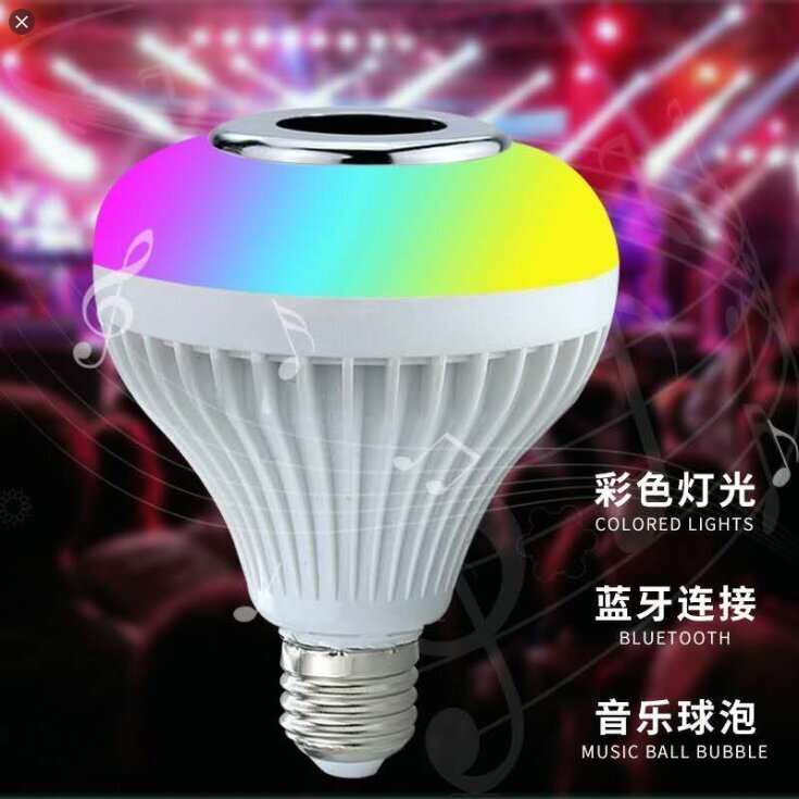 Viedā LED spuldze Bluetooth ar skaļruni cena un informācija | Svētku dekorācijas | 220.lv