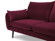 Stūra dīvāns Kooko Home Lento, sarkans/melns cena un informācija | Stūra dīvāni | 220.lv