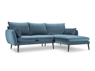 Stūra dīvāns Kooko Home Lento, zils/melns cena un informācija | Stūra dīvāni | 220.lv