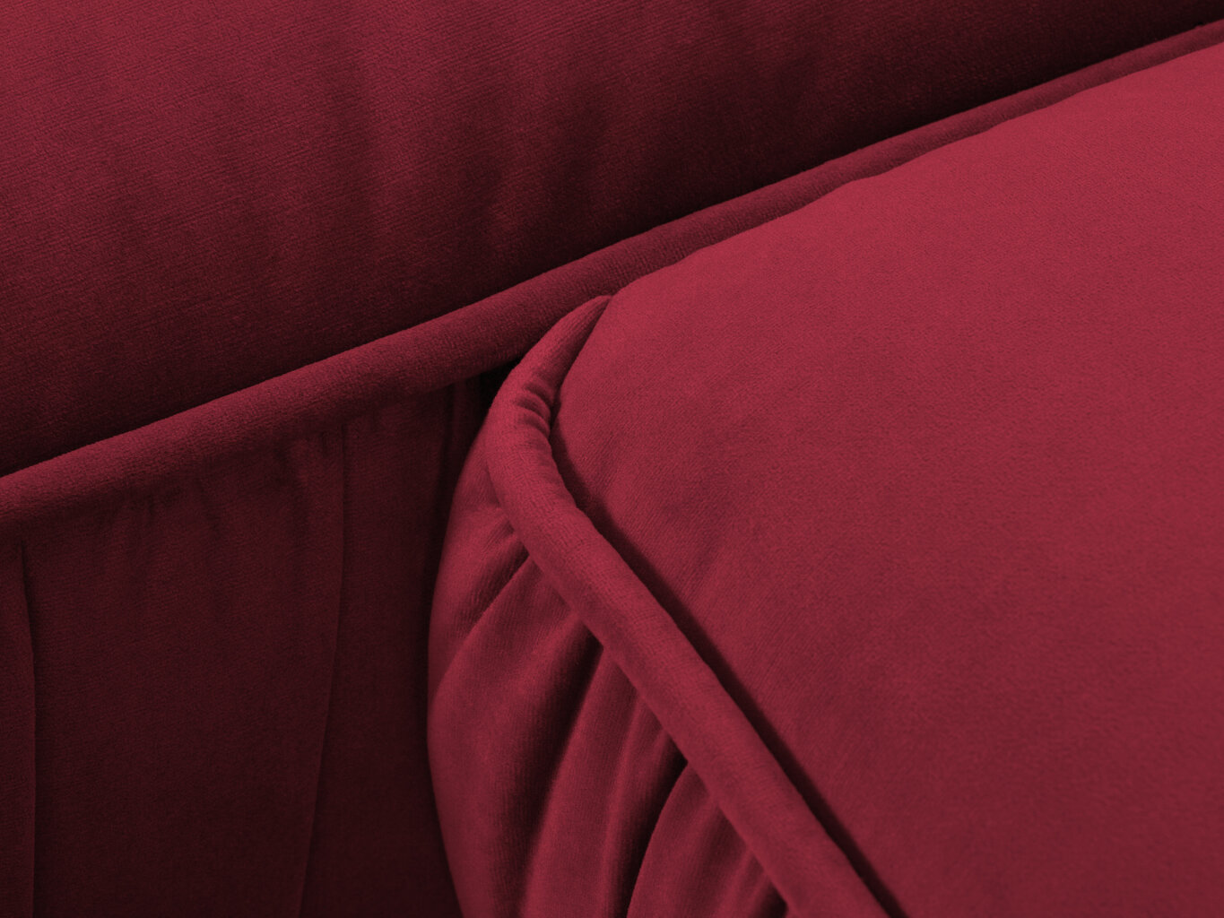 Stūra dīvāns Interieurs86 Triomphe, sarkans/zeltains cena un informācija | Stūra dīvāni | 220.lv