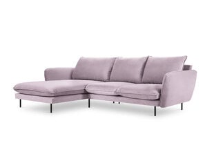 Stūra dīvāns Cosmopolitan Design Vienna, rozā/melns cena un informācija | Stūra dīvāni | 220.lv