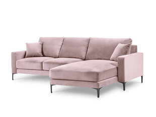 Stūra dīvāns Kooko Home Harmony, rozā/melns cena un informācija | Stūra dīvāni | 220.lv