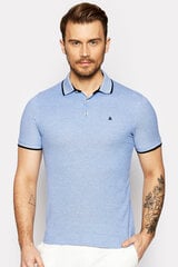 Мужская рубашка-поло JACK & JONES, 12136516*02, тёмно-синий цвет цена и информация | Мужские футболки | 220.lv