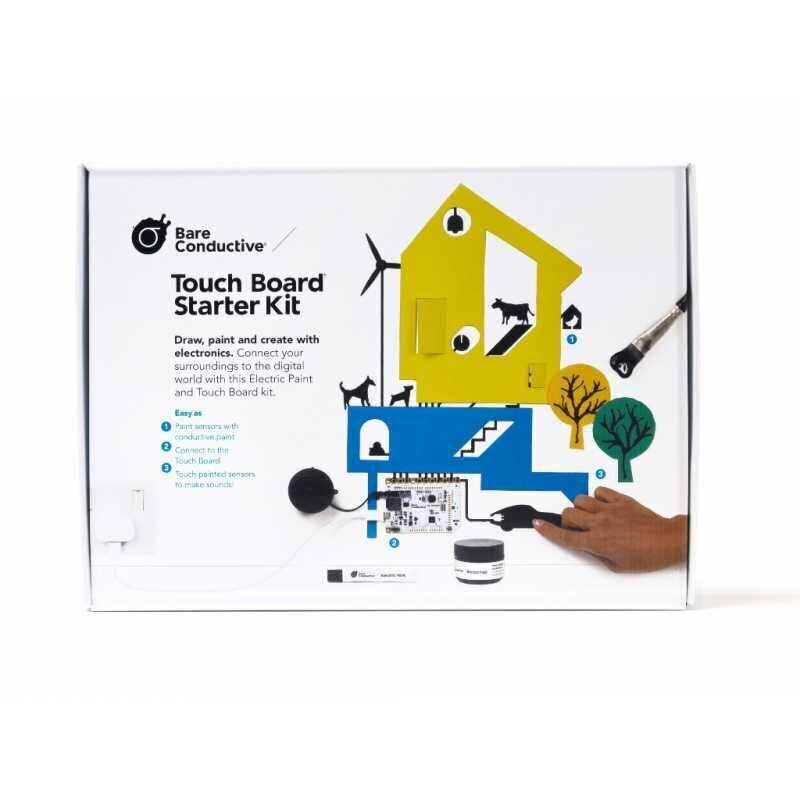 Sākuma komplekts, Bare Conductive- Touch Board Starter Kit cena un informācija | Atvērtā koda elektronika | 220.lv