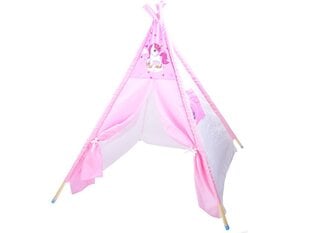 Telts "Vienradzis", rozā cena un informācija | Bērnu rotaļu laukumi, mājiņas | 220.lv