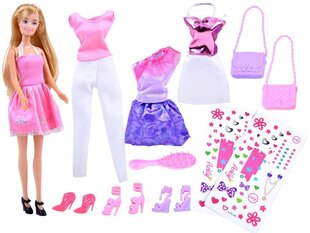 Кукла Anlily с дополнительной одеждой и наклейками цена и информация | Игрушки для девочек | 220.lv