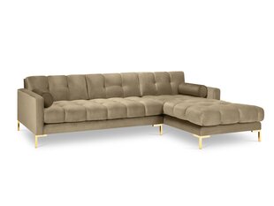 Stūra dīvāns Cosmopolitan Design Bali, smilškrāsas/zeltains cena un informācija | Stūra dīvāni | 220.lv