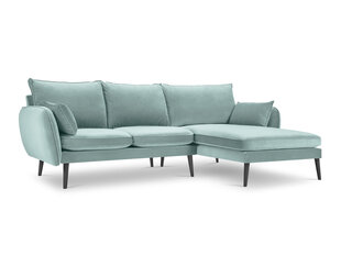 Stūra dīvāns Kooko Home Lento, gaiši zaļš/melns cena un informācija | Stūra dīvāni | 220.lv