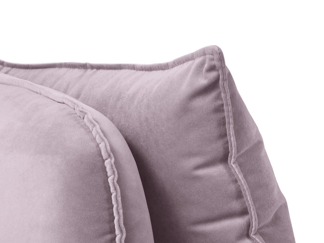 Stūra dīvāns Kooko Home Lento, gaiši rozā/melns cena un informācija | Stūra dīvāni | 220.lv