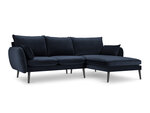 Stūra dīvāns Kooko Home Lento, tumši zils/melns