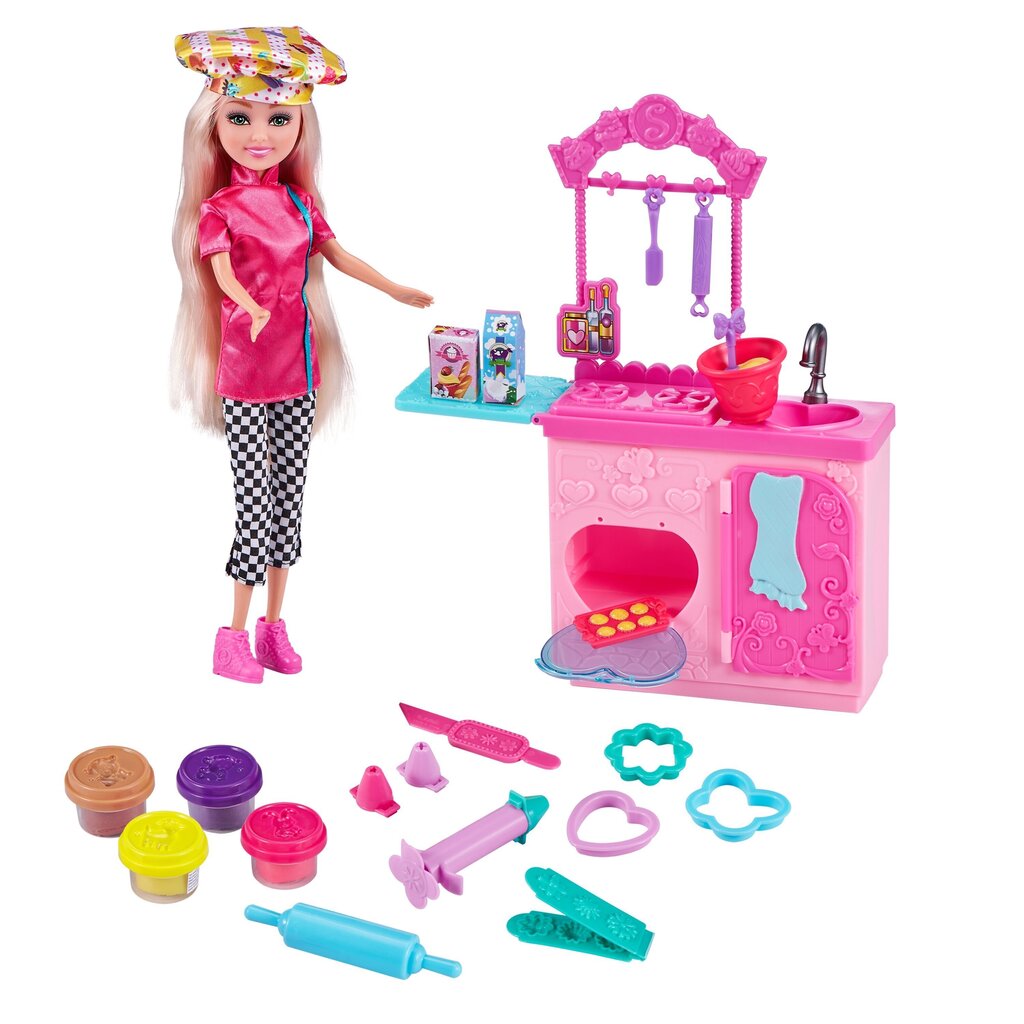 Lelle šefpavārs ar piederumiem Sparkle Girlz, 100183 cena un informācija | Rotaļlietas meitenēm | 220.lv