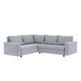 Universāls mīkstais stūra dīvāns Selsey Violetanio, pelēkā krāsā