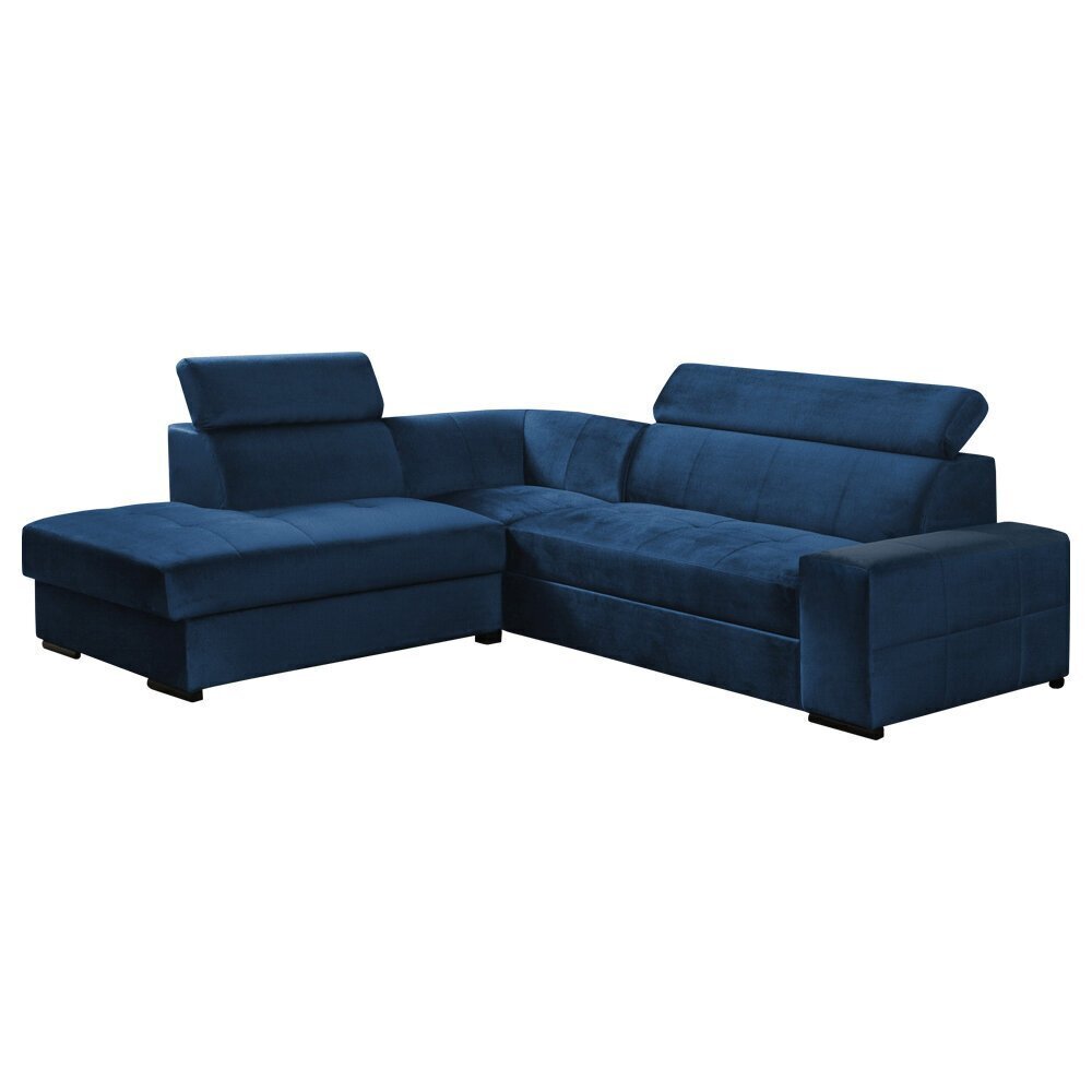 Mīkstais stūra dīvāns Selsey Merinid, zils cena un informācija | Stūra dīvāni | 220.lv