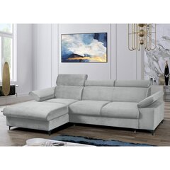 Mīkstais stūra dīvāns Selsey Millefolium, pelēks cena un informācija | Stūra dīvāni | 220.lv