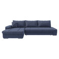 Universāls mīkstais stūra dīvāns Selsey Margaritka, gaiši zils