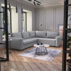 Universāls mīkstais stūra dīvāns Selsey Violetanio, gaiši pelēks cena un informācija | Stūra dīvāni | 220.lv