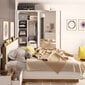 Guļamistabas komplekts Selsey Montroy 140x200 cm, balts cena un informācija | Komplekti guļamistabai | 220.lv