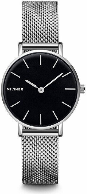 Pulkstenis sievietēm Millner Mini Silver Black цена и информация | Sieviešu pulksteņi | 220.lv