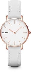 Pulkstenis sievietēm Millner Mini White Leather cena un informācija | Sieviešu pulksteņi | 220.lv