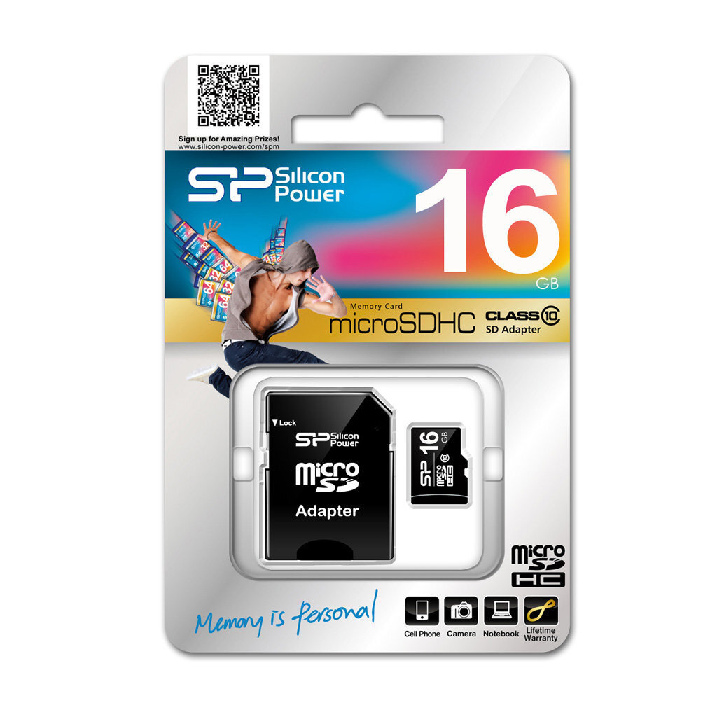 Silicon Power 16 GB, MicroSDHC, Flash me цена и информация | Atmiņas kartes mobilajiem telefoniem | 220.lv