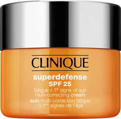 Atjaunojošs aizsargkrēms sejai Clinique Superdefense SPF25, 50 ml цена и информация | Кремы для лица | 220.lv