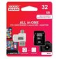 Goodram All In One 32GB Class 10/UHS 1 + Adapter + USB Reader цена и информация | USB Atmiņas kartes | 220.lv