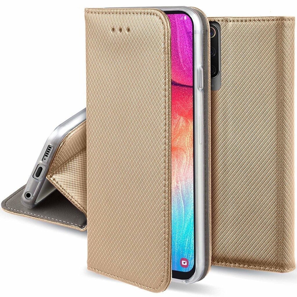 Fusion Magnet Book Case Grāmatveida Maks Samsung Galaxy A42 5G Zeltains цена и информация | Telefonu vāciņi, maciņi | 220.lv