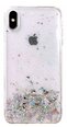 Fusion Glue Glitter Back Case Silikona Aizsargapvalks Priekš Apple iPhone 12 Pro Max Caurspīdīgs