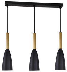 Light Prestige piekaramā lampa Solin 3 Black/Gold cena un informācija | Piekaramās lampas | 220.lv