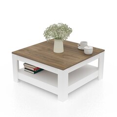 Кофейный столик Grado, белый/коричневый цена и информация | Журнальные столики | 220.lv