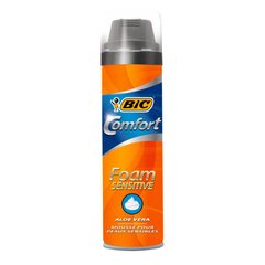 Пена для бритья для чувствительной мужской кожи Bic Comfort Sensitive Aloe Vera, 250 мл цена и информация | BIC Духи, косметика | 220.lv