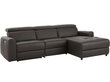 Stūra dīvāns ar elektrisko atpūtas funkciju Notio Living Capena, brūns цена и информация | Stūra dīvāni | 220.lv
