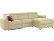 Stūra dīvāns ar elektrisko atpūtas funkciju Notio Living Capena, mākslīgā āda, krēmkrāsas цена и информация | Stūra dīvāni | 220.lv