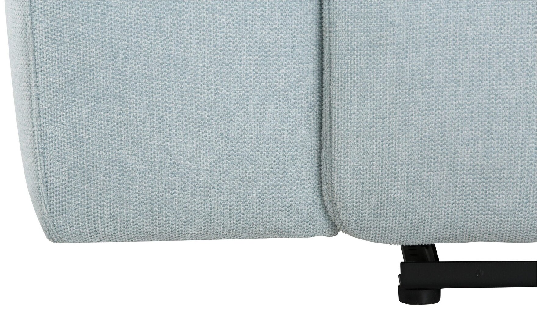 Stūra dīvāns ar elektrisko atpūtas funkciju Notio Living Capena, gobelēns, zilgans cena un informācija | Stūra dīvāni | 220.lv
