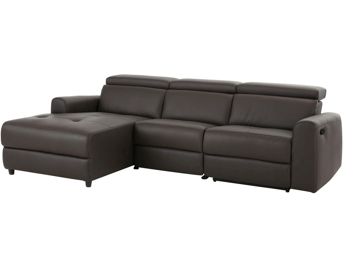 Stūra dīvāns Notio Living Capena, mākslīgā āda, brūns цена и информация | Stūra dīvāni | 220.lv